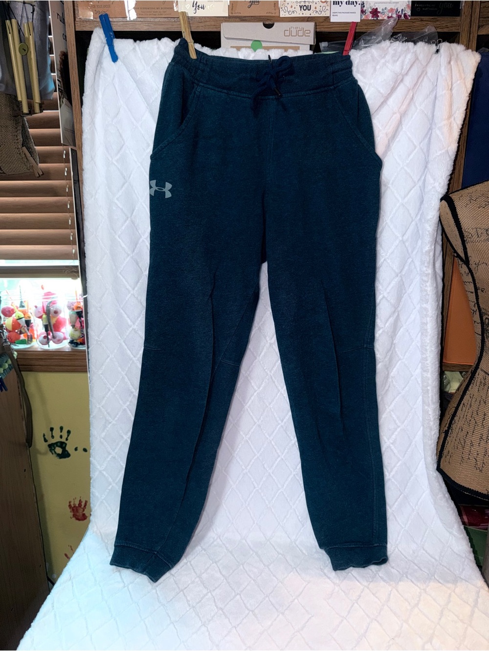 Under Armour Navy Blue Fleece Jogger Pants